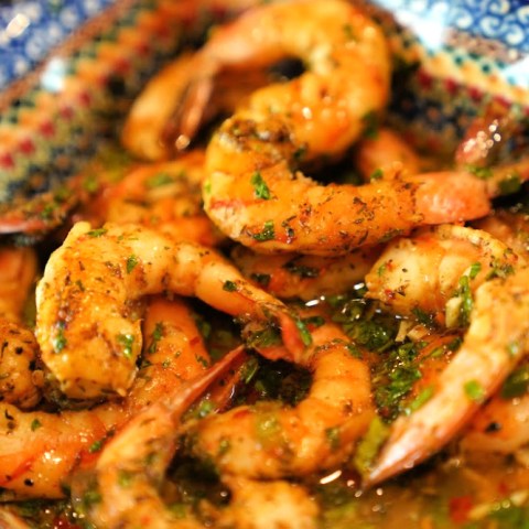 Oven Roasted BBQ Jerk Shrimp